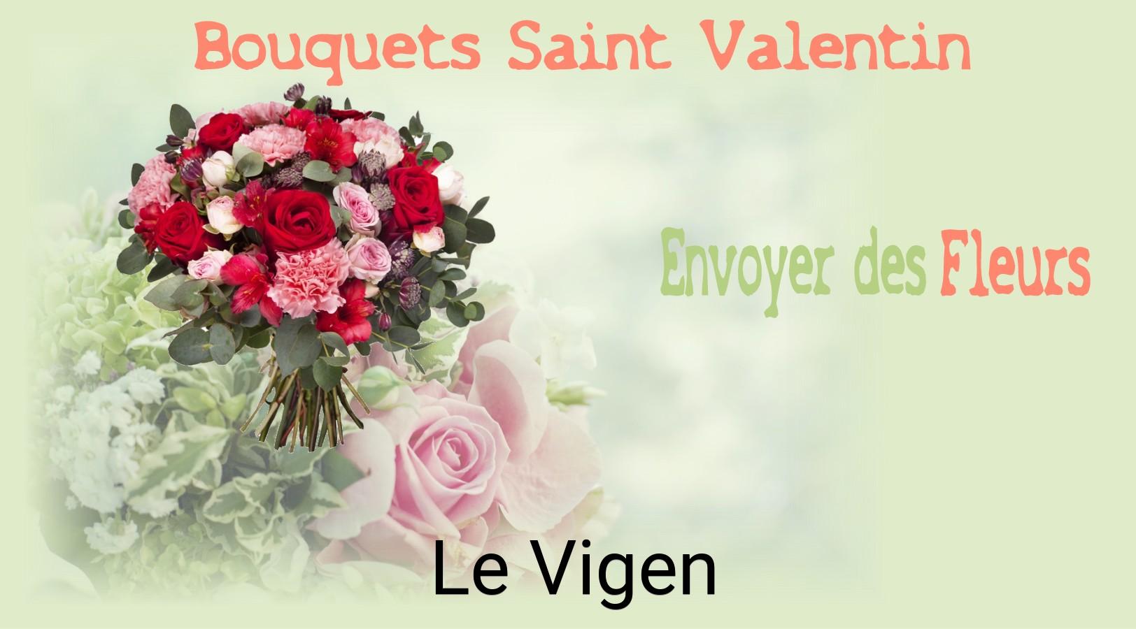 Roses de Saint-Valentin livrées à Le Vigen